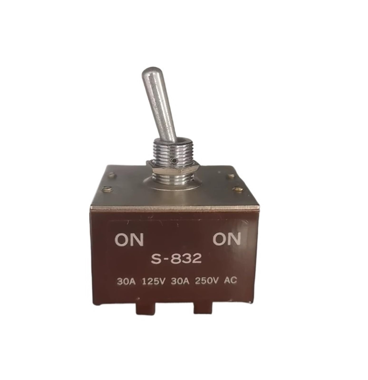 X psblty Toggle Switch S832 ON-ON 30A 125V AC/30A 250V AC, Screw Terminals