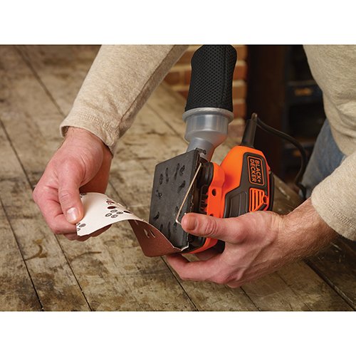 Image of BLACK+DECKER Electric Sander, 1 /4-Inch Sheet, Orbital with Workmate Portable Workbench, 350-Pound Capacity (BDEQS300 & WM125)