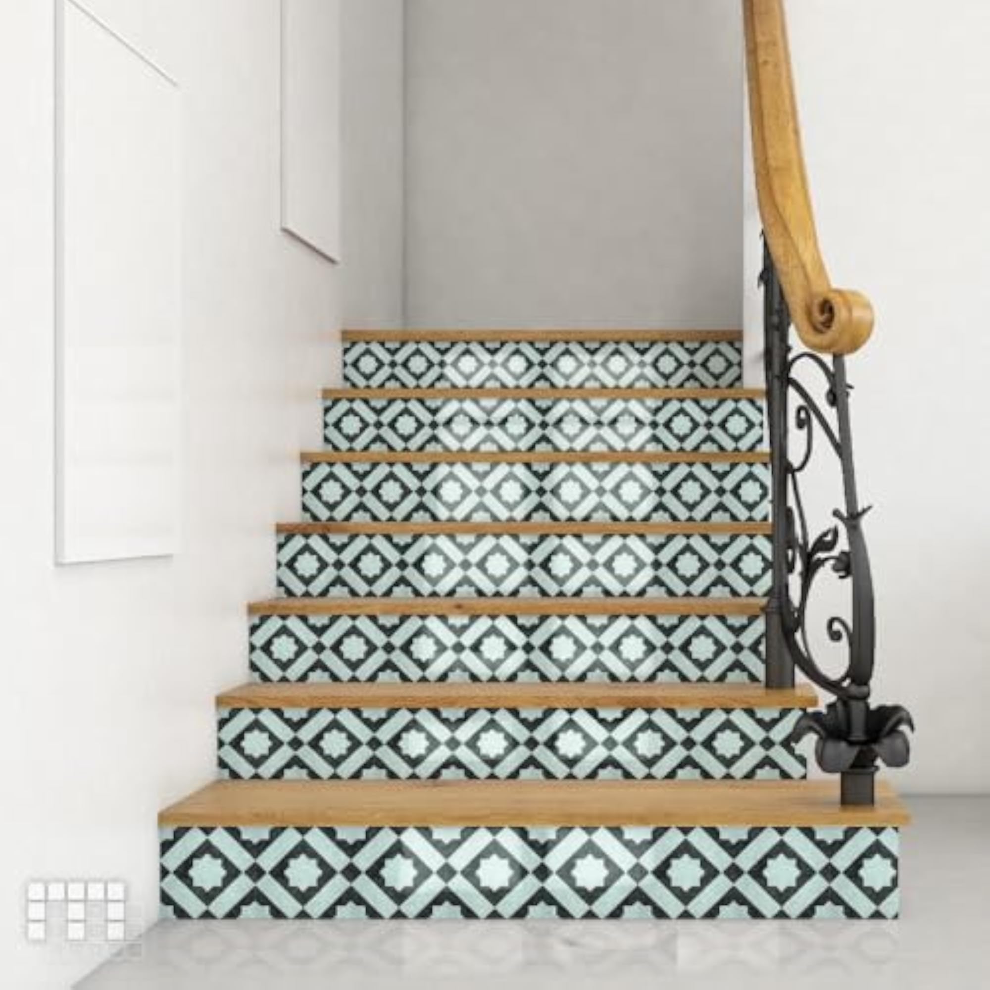 Quick Install Polyurethane Tile Stickers, Peel & Stick, Slip Resistant