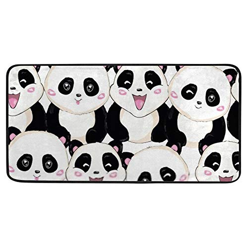 Tapis de cuisine antidérapant motif bébé panda pour sol de cuisine - 2