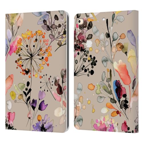 Coque cuir iPad 9.7 style portefeuille sauvage avec fermoir aimanté et fentes cartes