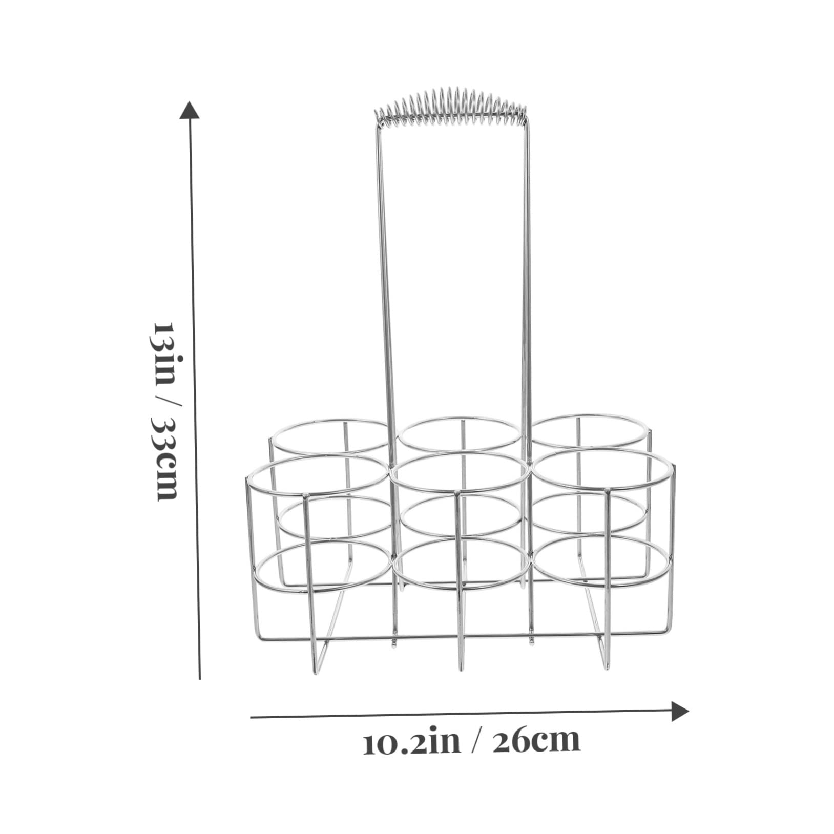 PRETYZOOM Handheld Beer Bottle Rack Metal Beer Storage Rack Bar Supply for 1pc Large Size