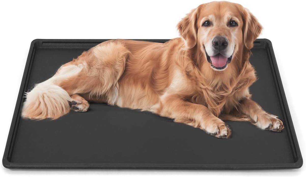 46.8-Inch Dog Crate Pan Replacement, Sturdy, Waterproof Plastic Tray for 48-Inch Pet, Rabbit Ferret Critter Kennels, Versatile Pan and Easy to Clean