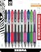 Zebra Sarasa Retractable Gel Ink Pens, Medium Point 0.7mm, Assorted Color Rapid Dry Ink, 10-Count
