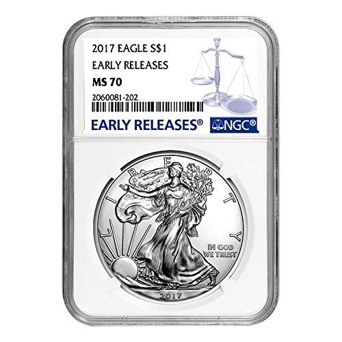USA 2017 $1 American Silver Eagle Coin MS70 NGC - Early Releases Mint
