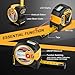 PREXISO 2-in-1 Laser Tape Measure - NOT Digital - 135Ft Laser Measurement Tool & 16Ft Measuring Tape with Auto Lock & Movable Magnetic Hook - Pythagorean, Area, Volume, Ft/Ft+in/in/M Unit-NOT Digital