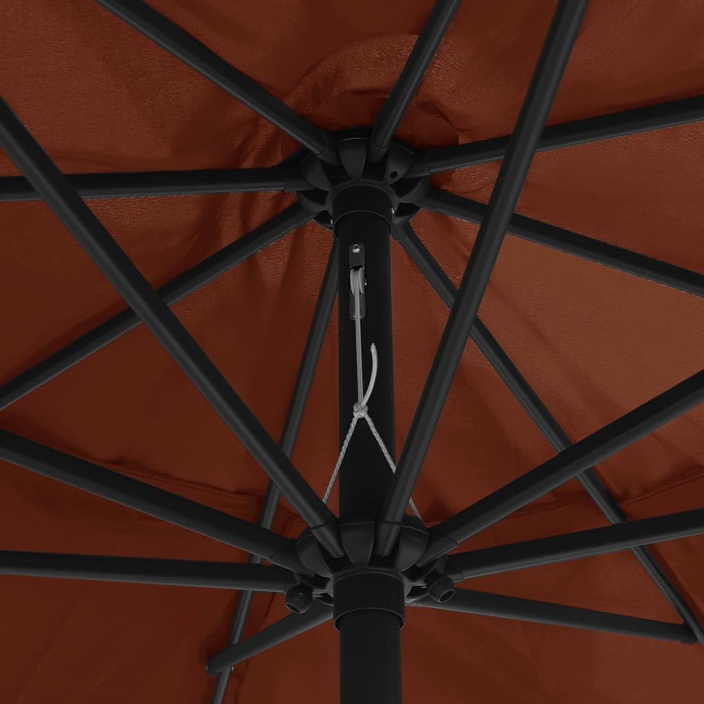 vidaXL Parasol ogrodowy na stalowym słupku 400 cm wiele kolorów