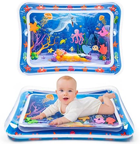 Yeeeasy Tummy Time Water Mat 丨Water Play Mat for Babies Inflatable Tummy Time Water Play Mat for Infants and Toddlers 3 to 12 Months Promote Development Toys Cute Baby Gifts
