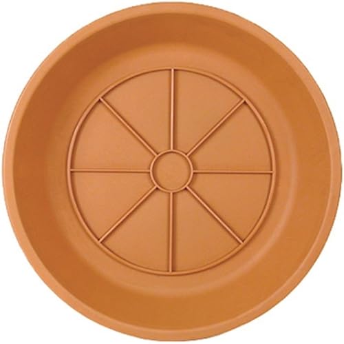 Southern Patio Plato de poliresina de 12.5", terracota