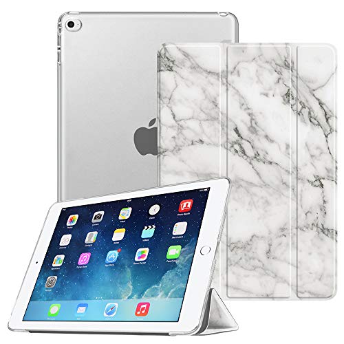 Fintie Funda para iPad Mini 4 - Trasera Transparente Mate Carcasa Ligera con Función de Soporte y Auto-Reposo/Activación para iPad Mini 4 (Versión 2015), Mármol