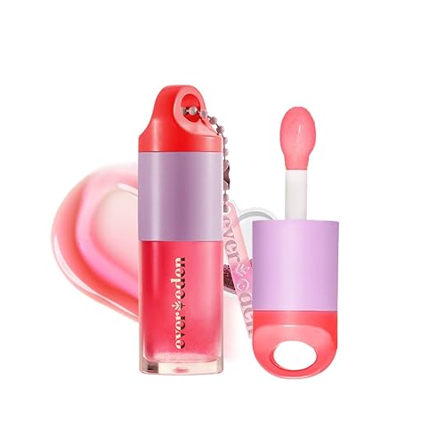Evereden Brillo de labios tintado no tóxico para niños rojo transparente, maquillaje para niños no tóxico, maquillaje natural vegano para niños,