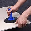 IMT 6 Vacuum Suction Cup Glass Lifter 2 Pack, Heavy Duty Vertical Hand-held Cups for Flat to Curved Surfaces, Metal Handle and Brass Pump, with Protective Cover