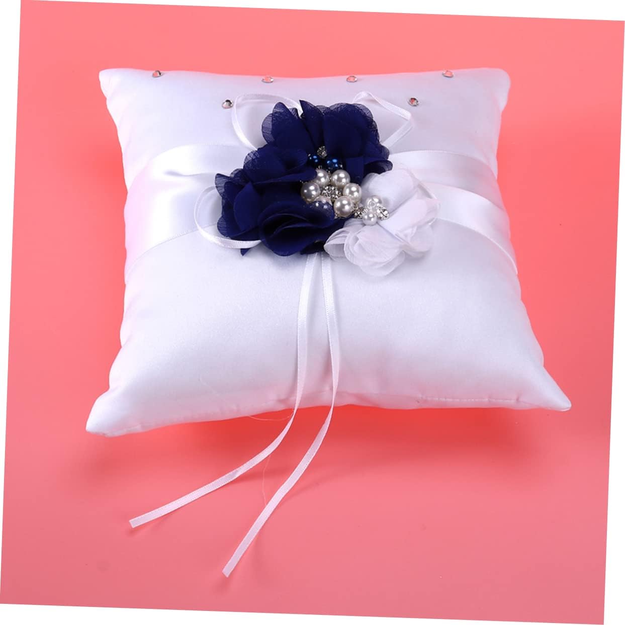 Vaguelly Wedding Essentials Ring Pillow Flower Basket Notebook Pen Holder Ideal for Bride Flower Girl Floral Decoration