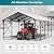 Kullavik 12x22 ft Metal Carport, Heavy Duty Car Port for 1-2 Cars