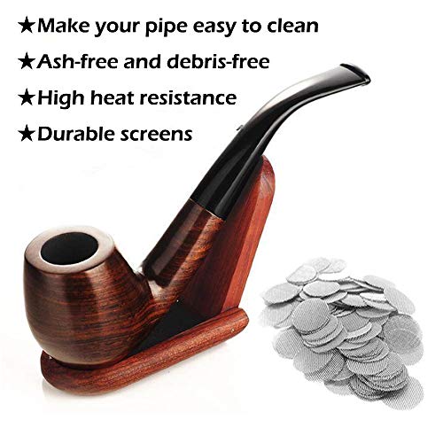 Gebildet 200Pcs Stainless Steel Pipe Filters, 15Mm/0.59 Inch Smoking Screens Pipe, Silver Mesh Screens Gauzes Filter With Storage Box #TOP3