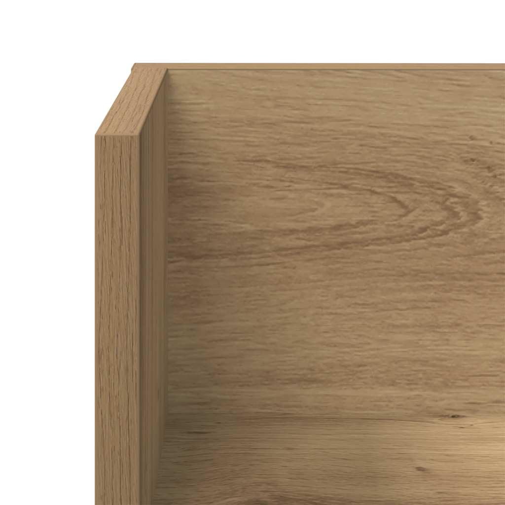 vidaXL Wandregale 2 STK. Artisan-Eiche 100x16,5x16,5 cm Holzwerkstoff