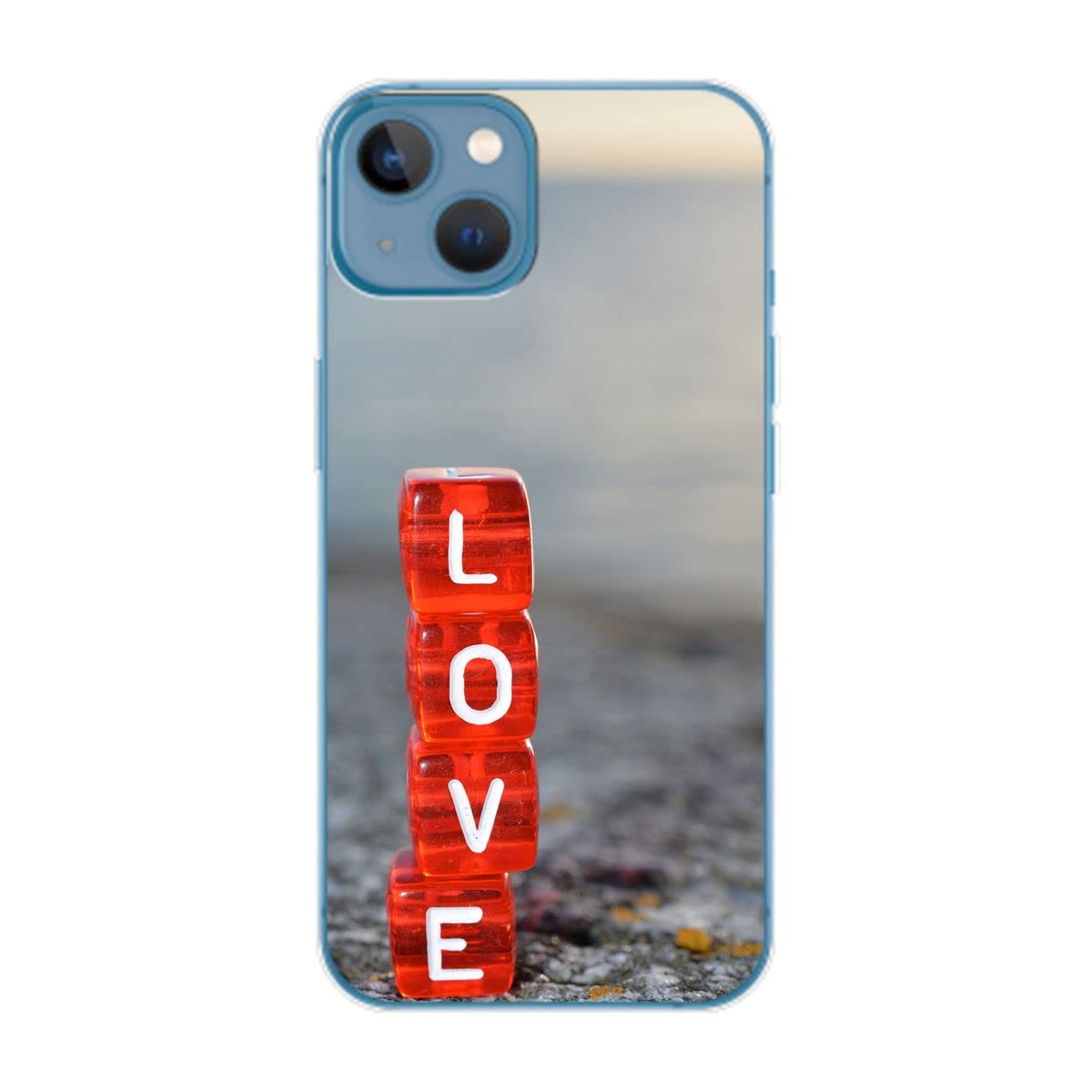 Coque iPhone 14 Plus fine TPU souple imprimé Love anti-choc
