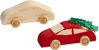 Colorations Wooden Cars, Set of 12, Moving Wheels That Roll, Ready to Paint Cars, DIY Wood Craft Kit, Decorate & Personalize, Craft Project, Wood Kids Craft