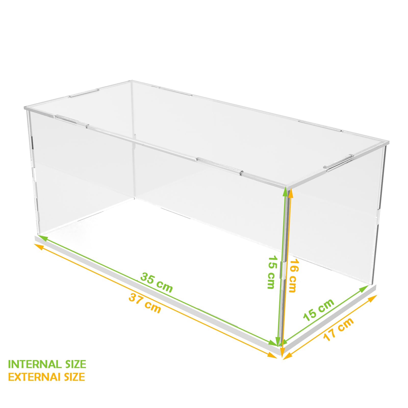 DuvinDD Vitrina acrílica para LEGO Technic Car Bugatti para Lamborghini para Koenigsegg para Toyota, caja de exhibición de acrílico transparente para coleccionables, escaparate de protección a prueba