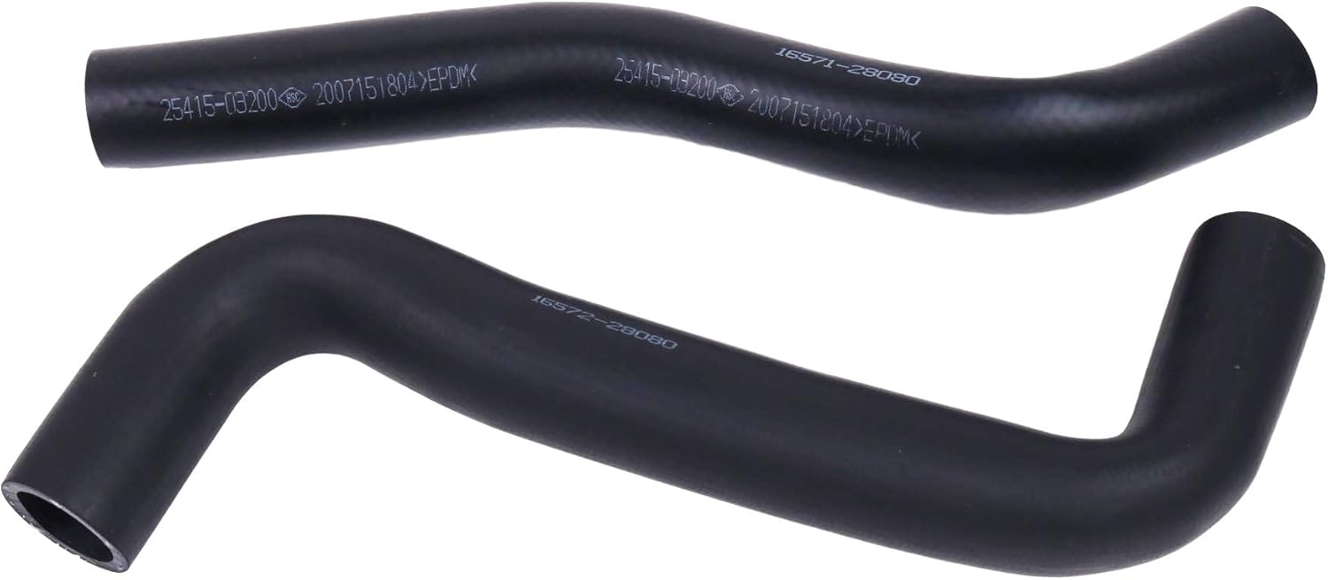 Upper and Lower Radiator Coolant Hose Set 16571-28080 16572-28080 Compatible with Toyota Camry 2002-2006 Solara 4cyl 2004-2008 2.4 L4