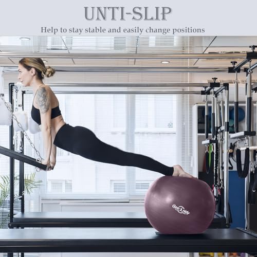 Image of Soft Exercise Ball, Yoga Pregnancy Ball Chair, Pilates Equipment with Pump