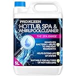 Pro-Kleen Whirlpool Bath and Hot Tub Internal Pipe System Flush Cleaner (5L) - Provides a Deep, Hygienic Clean to Remove Limescale, Soap, Oil, Grease & Unpleasant Smells, Blue