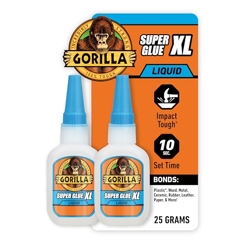 Gorilla Super Glue XL, Clear Glue, 25 Gram (Pack of