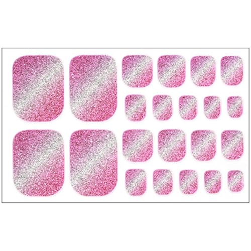 Toenail Stickers False Toenails Tips Full Toenail Art Stickers Toenail Wraps Cats Eye Full Toenail Tips