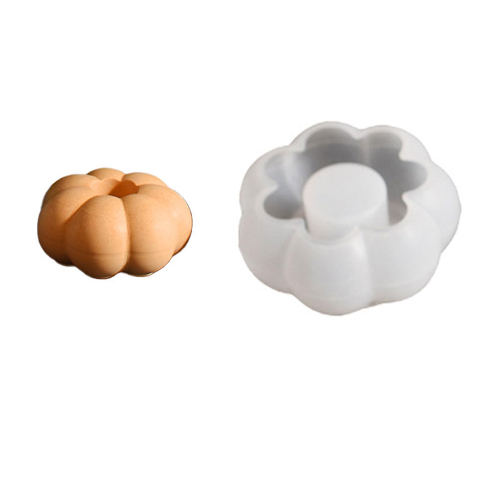 HZBB Halloween Molds Stacked Skull Silicone Pumpkins Holder Plasters Epoxy Resin Stacked Skull Silicone