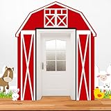 Picture of Mindsoft 3 Pcs Farm Animal Party Decorations Barn Door Banner Barn Door Backdrop Farm Birthday Supplies for Baby Shower Family Reunion Theme Party Supplies Halloween Trunk or Treat Car Decorations