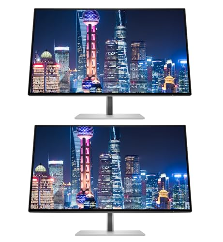 Image of HP Series 7 Pro 27-inch 727pk 4K UHD (3840 x 2160) LCD IPS HDR Monitor, 2-Pack Bundle, Low Blue Light, Daisy Chain, Full Dock, HDMI, DisplayPort, USB Hub, Thunderbolt 4 USB-C, RJ-45