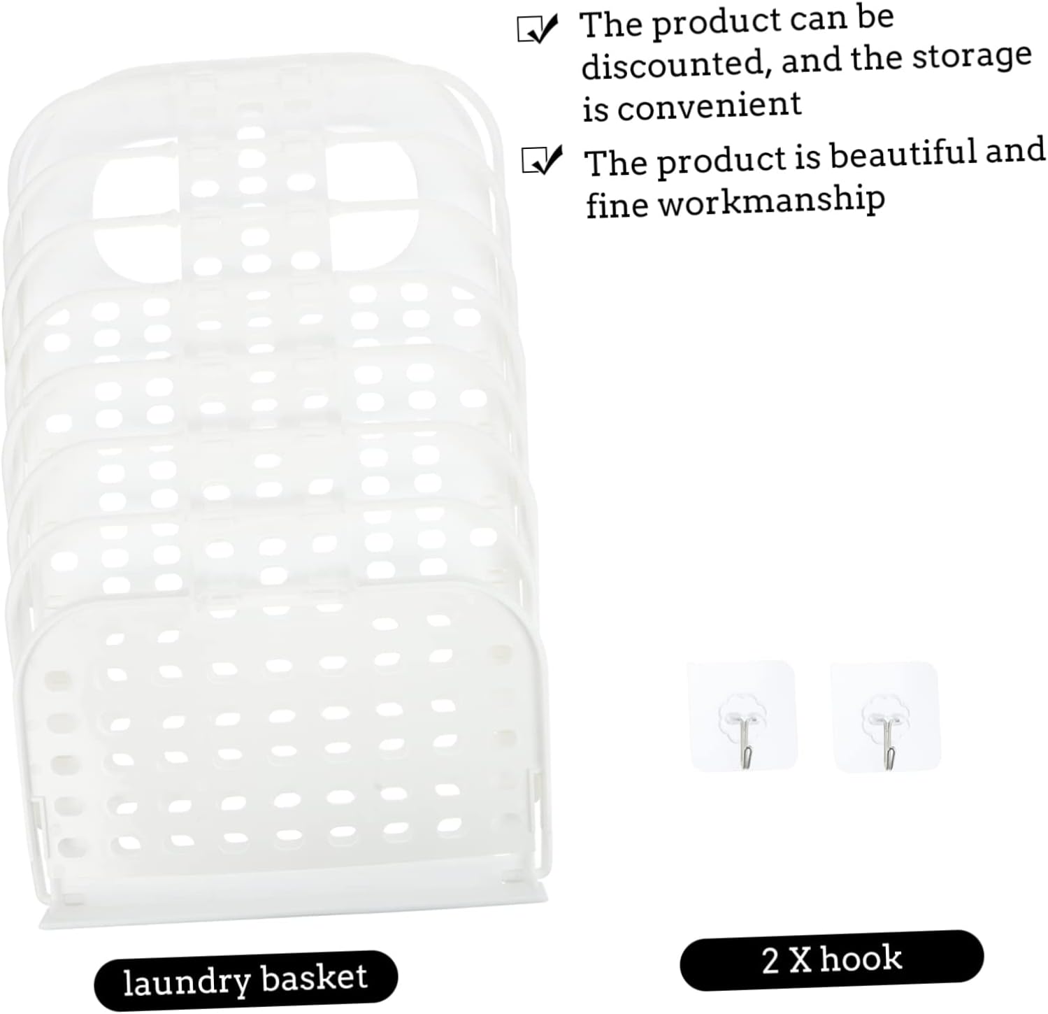 VICASKY Foldable Wall Mounted Laundry Basket Hamper Space Saving Hanging Dirty Clothes Organizer with Capacity Multipurpose Collapsible Storage for Bathroom Bedroom and Nursery