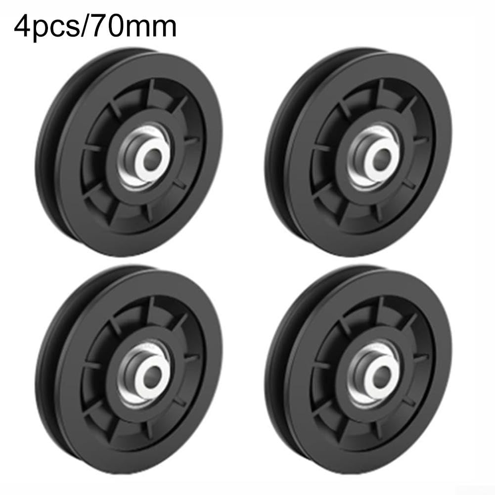 Zestaw 4 cichych nylonowych kół pasowych 60/70/88/90/95 mm - Heavy-Du Smooth do projektów DIY Ga Majsterkowanie domu i do użytku na zewnątrz - i wszechstronne!