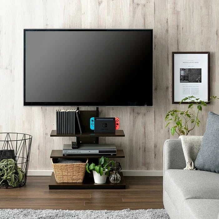 Amazon.co.jp: テレビスタンド 壁寄せ 32 型～65 型対応 突っ張り式