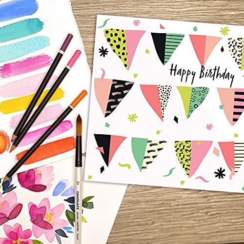 The Heritage Press 20 Birthday Cards for Women with Envelopes - Multipack of Assorted Greeting Cards - Size 150x150mm, Eco-friendly, Made and Handpacked in the UK - Pack of 20