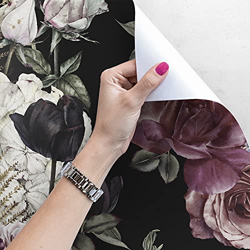 Papier peint fleurs idéal pour masquer les défauts d'un meuble - 4