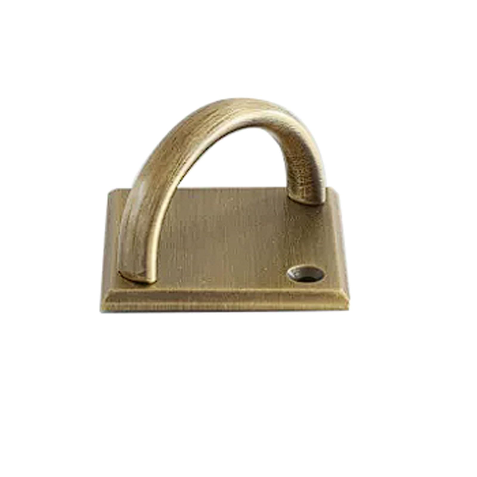 Chenhoju Bronze Antique Style Brass Cabinet Pull Square Base, Double Hole Fixing, Multiple Color Options For Drawers And Wardrobes Cabinet Pulls(Bronze)