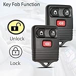 Key Fob Keyless Entry Fits for Ford F150 F250 F350 Explorer Expedition 1998-2016 / Ranger Escape Edge E150 Freestar / Lincoln Navigator Mazda 3 Button Remote Control Replacement CWTWB1U345 - Image 5