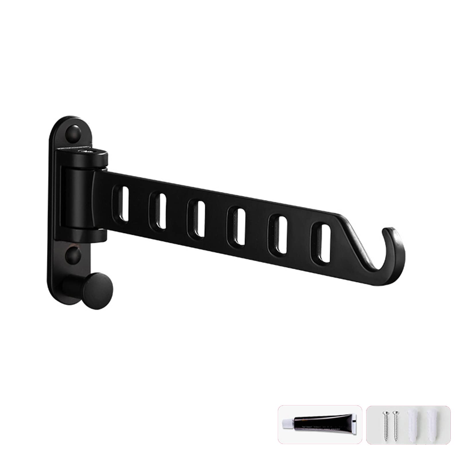 Wall Mounted Laundry Hanger Dryer Rack Folding Clothes Hanger Metal Storage Rack