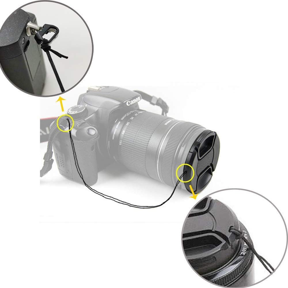 Snap-On Lens Cap for Canon R6 R5 W/RF 24-105mm f/4-7.1 lens, for Canon 90D 80D W/EF-S 18-55mm Lens - Image 5