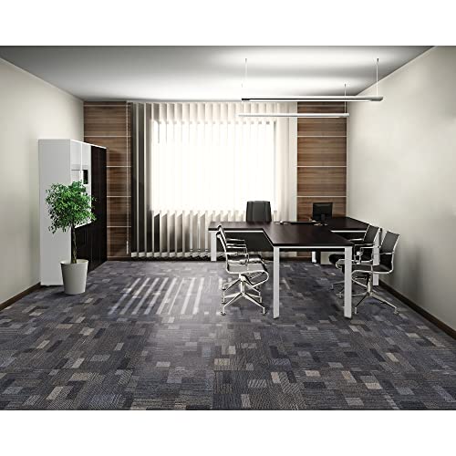 Mohawk Basics 24" X 24" Berber (Loop Pile), 0.09" Pile Height, Carpet Tile, Pet Fiber, Ocean Deep Color, (24 Tiles), (96 Sqft/Carton) #TOP2