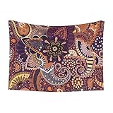 Dog Blanket for Medium Large Dog, Puppy Pet Blanket Couch Cover, Sherpa Fleece Fuzzy Cat Blanket Throw Compatible with Paisley Floral Indian Mandala, Couch Sofa Bed Furniture Protector Reversible