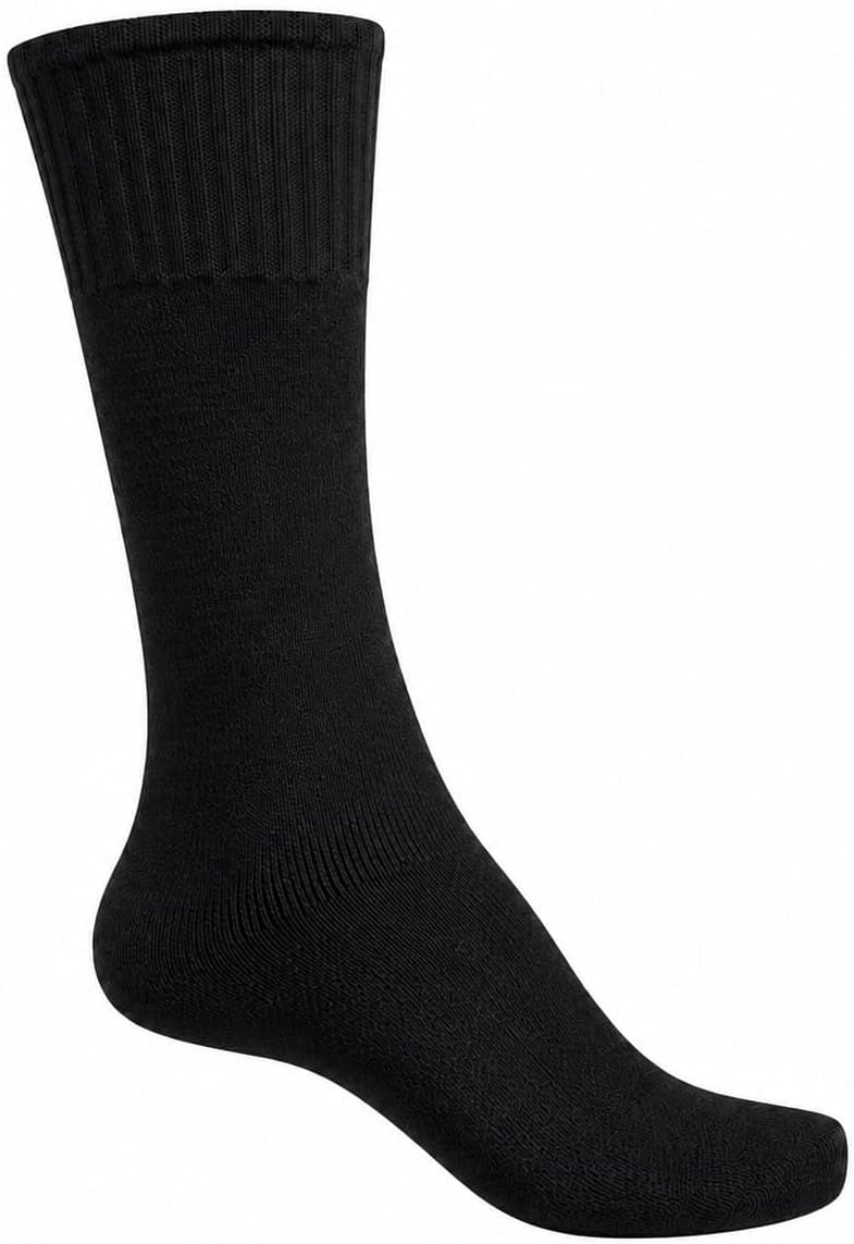 Meia Tática para Coturno Militar Cano Longo Reforçada | Alta Resistência, Respirável, Confortável e Durável | Kit 1, 3 ou 6 Pares