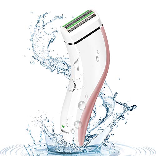 Afeitadora Electrica Mujer, Uso en Mojado y Seco Depiladora Electrica Mujer, IPX7 Impermeable Lady shaver, Afeitar Eléctrica para brazo piernas cuerpo