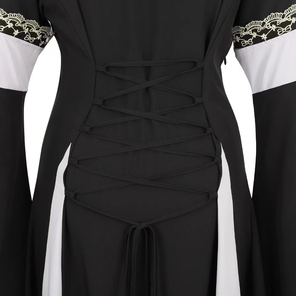 Medieval Dress Long Renaissance Costume Gown Irish Over Deluxe Victorian Vintage Cosplay Women - Image 2