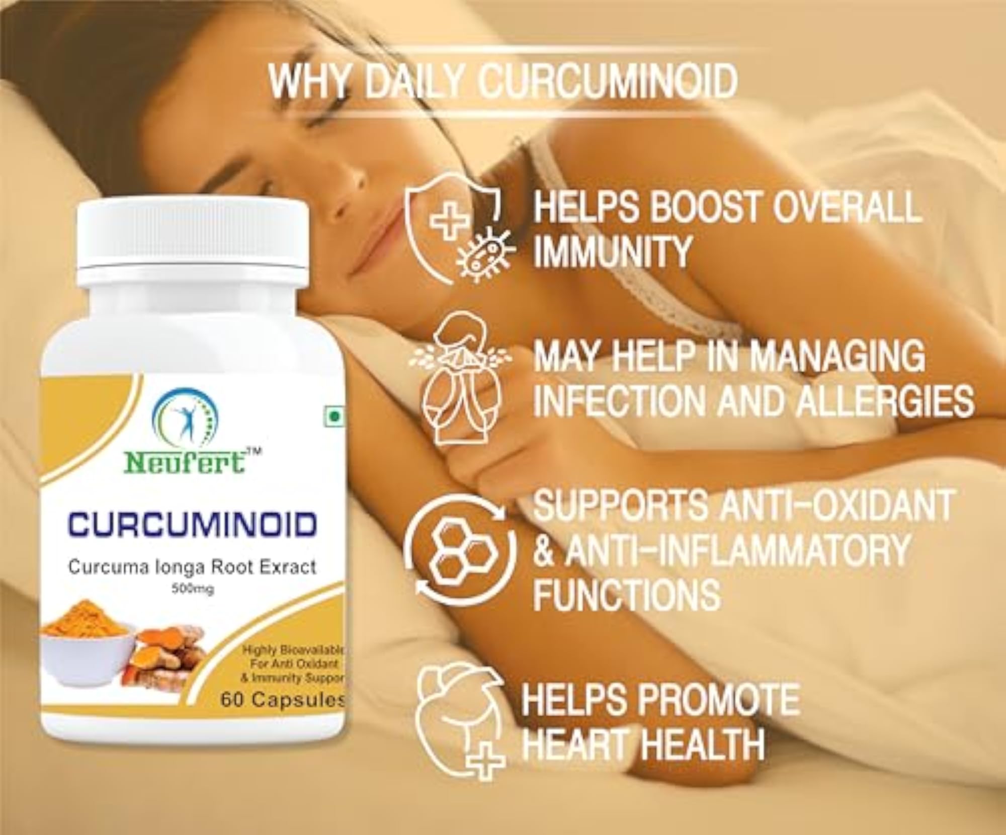 Curcumin Capsule, Natural Anti-Inflammatory Support