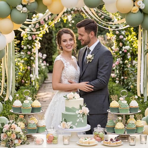 Image of Sage Green Cupcake Liners 200Ct Baking Cups Wedding Party Decor