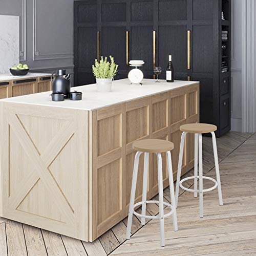 Tabouret de cuisine lot de 2 pour manger confortablement surélevé - 3