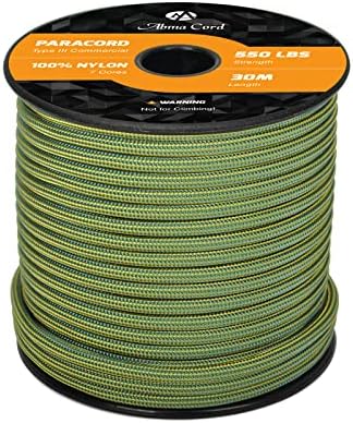 Abma Cord Paracord 550 4mm Nylon Rope Type III 7 Strands Parachute Cord - Max. 250kg (550lbs)