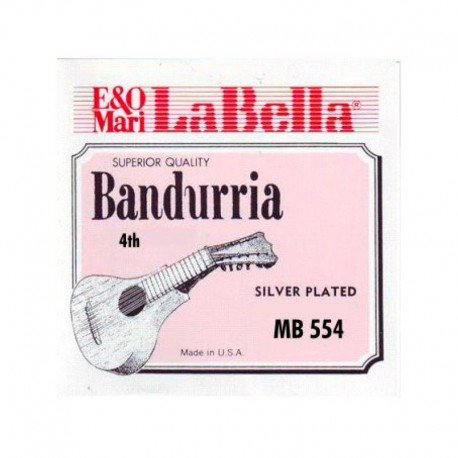 CUERDA SUELTA BANDURRIA – La Bella (MB/554) (Entorchada 4ª) 12 Unidades - Les Beatles, Paul McCartney, John Lennon, RIngo Starr, George Harrison CUERDA SUELTA BANDURRIA - La Bella (MB/554) (Entorchada 4ª) 12 Unidades